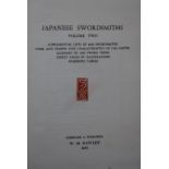 W.M.HAWLEY, Japanese Swordsmiths, the two volume set, 1966 and 1967, together with Fujishiro Matsuo,