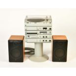 Braun, Stereoanlage A1, C1, CD4, T1, P1 mit Fuß + 2 Boxen LS70