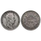 Italien, Sardinien Karl Albrecht 1831-1849, 1 Lire