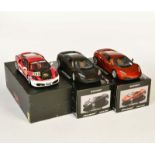 Minichamps + Hot Wheels, 2x Mc Laren MP4 + Ferrari F430 Challenge