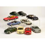 Revell u.a., 10 Modellautos (Maserati, Saab, Audi u.a.)