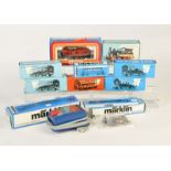 Märklin, 2 Loks, 6 Wagen + Zubehör