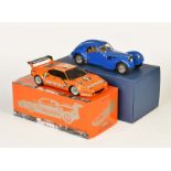 Autoart + Minichamps, Bugatti Atlantic 575 + BMW M 1 DRT 1982