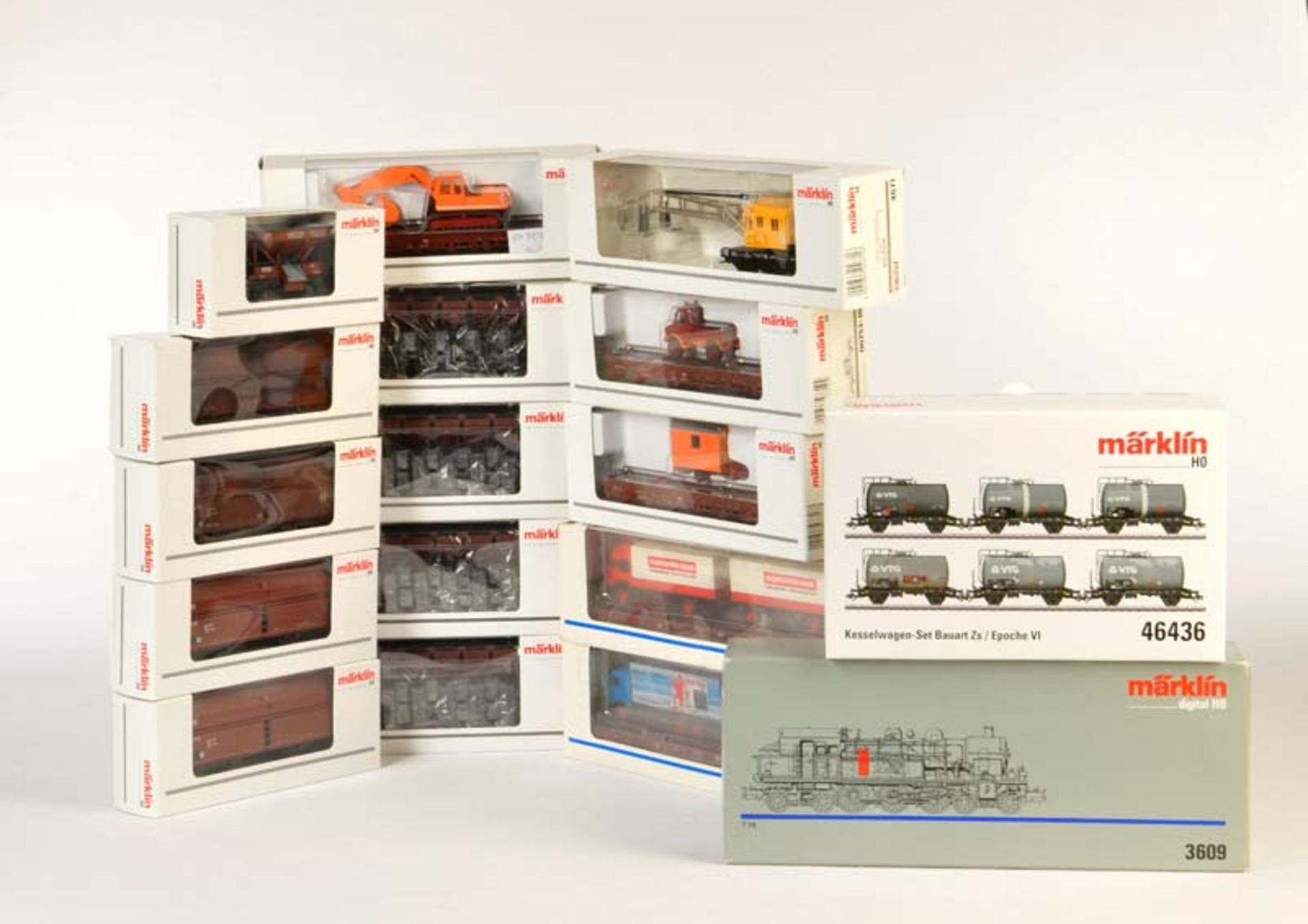 Märklin, Lok 3609 + 12 Güterwagen + Set 43436