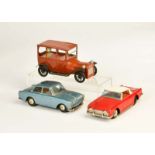 Bandai, VW 1500, Ford Oldtimer + Triumph TR4