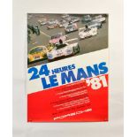 Plakat "Porsche 24 - Heures Le Mans 81"