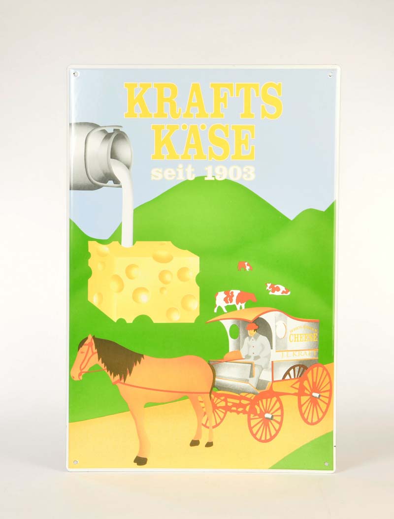 Emailleschild "Krafts Käse"