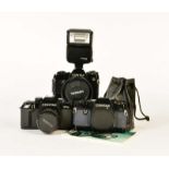 Contax, 3 Kleinbildkameras: 167 MT mit 1,4/ 50 mm, 2x 137 MA Quarz, 1 Tamron 28-200 mm, 1 Contax Bli