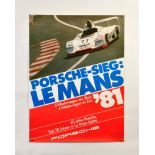 Plakat "Porsche Sieg Le Mans 81"