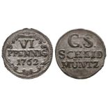 Sachsen, Friedrich August II. 1733-1763, 6 Pfennig