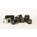 Yashica 230 mit 3 Objektiven + Leica C 2