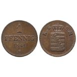 Sachsen, Friedrich August II. 1836-1854, Pfennig