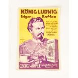 Plakat "König Ludwig Feigenkaffee"