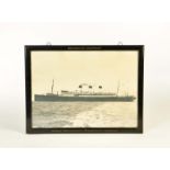 Schiffsfoto in Originalrahmen, Schnelldampfer "Cap Polonio"