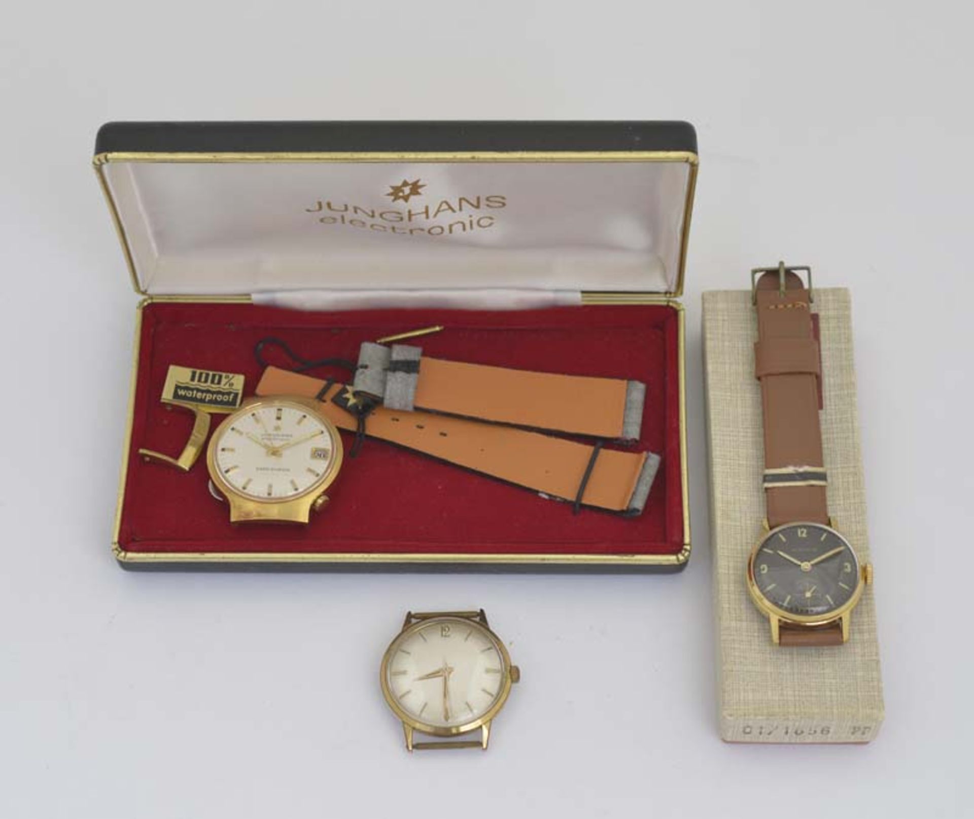 Kienzle, Junghans + Dugena, 3 Armbanduhren