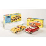 Corgi Toys, MGB GT + Customized Chevrolet Corvette Sting Ray