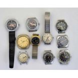 Ruhla, Bifora, Girard-Perregaux u.a., 10 Armbanduhren