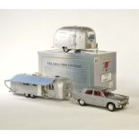 Motor City Classics + Franklin Mint, 2x Airstream Trailer + Norev Peugeot 504