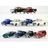 Mira, Ertl, 10x Chevrolet, Ford, diverse Pick ups u.a.