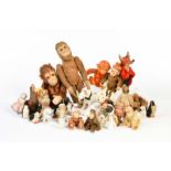 Schuco u.a., Konvolut Tiere, Puppen + Figuren