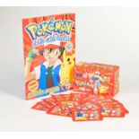 Pokemon, Merlin Topps, Sticker Box mit 100 Packs + Album