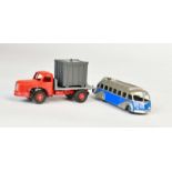 Dinky Toys, Container LKW + Autobus