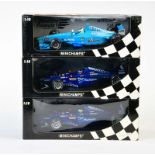 Minichamps, 3 Formel 1 Fahrzeuge 1999-2000