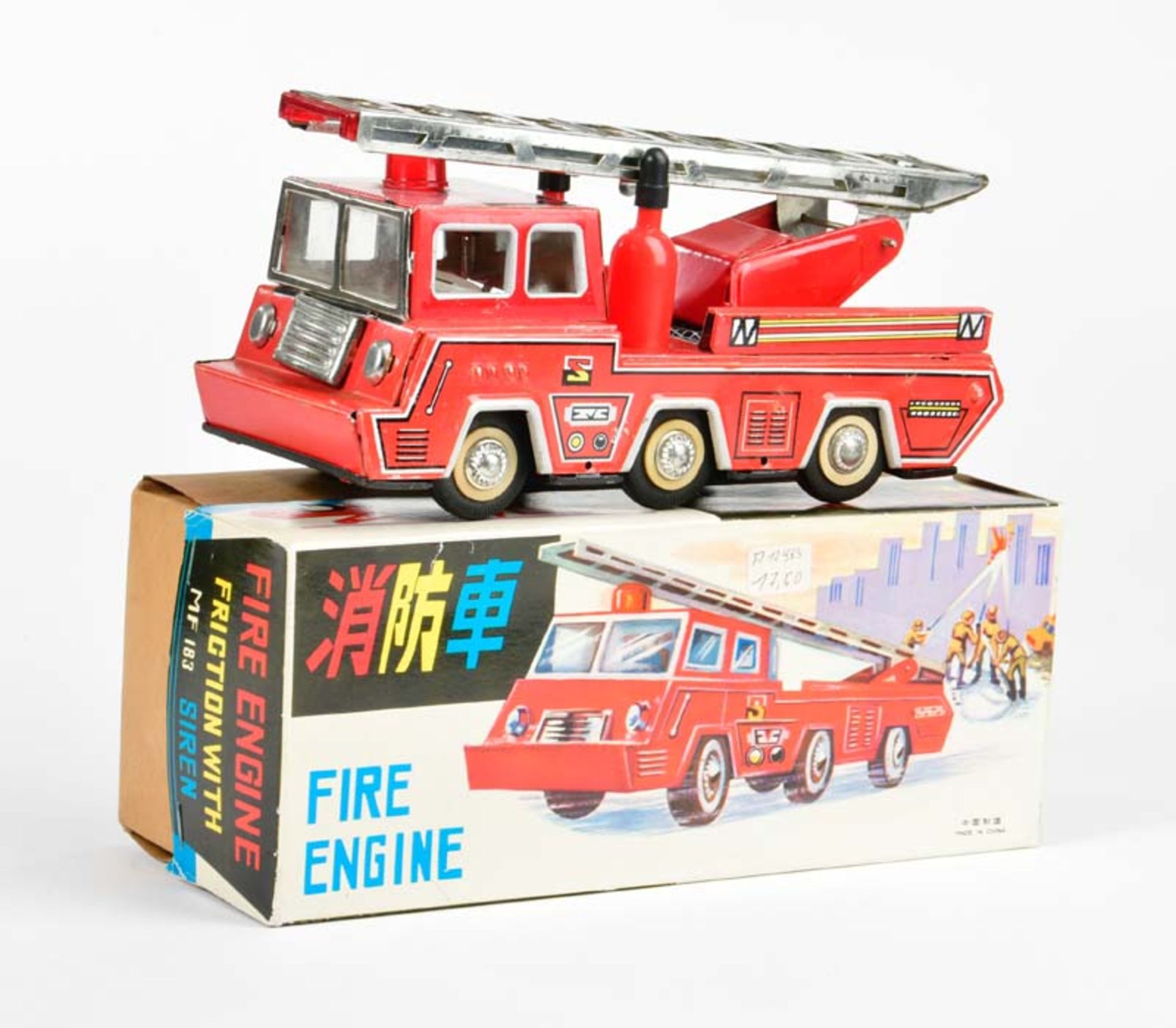 Fire Engine MF 183, China, 21 cm, tin, box C 1-, C 1-
