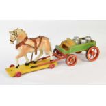 Steiff, Pferd mit Wagen