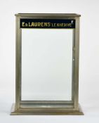 Glass cabinet for cigarettes "Ed Laurens le Khedive", heavy cast iron version, without shelves, self