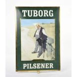 Emailleschild "Tuborg Pilsener"