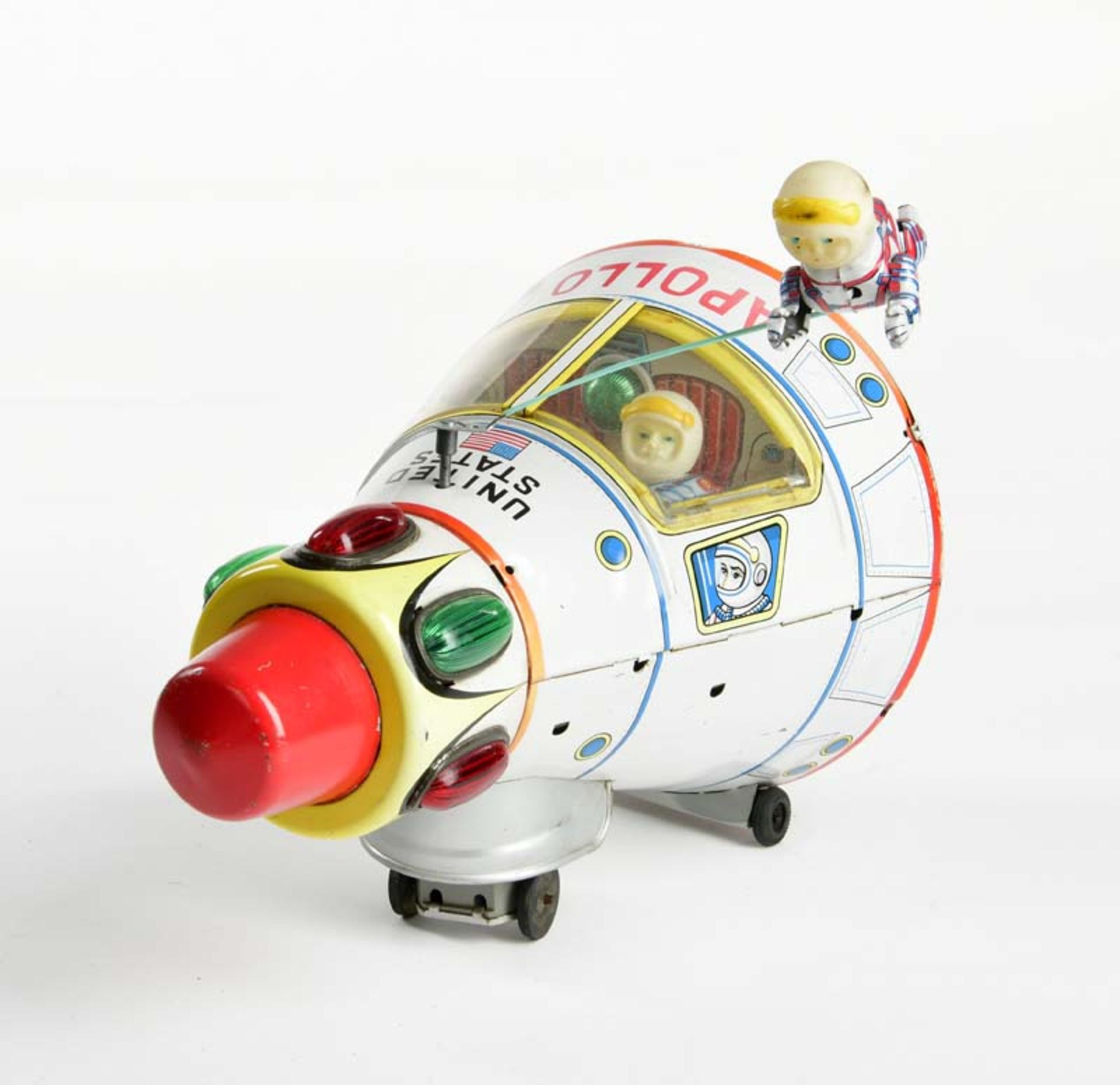 Modern Toys, Apollo Space Capsule, Japan, 26 cm, tin, function not checked, C 2