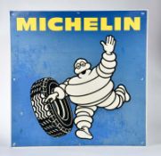 Tin plate sign "Michelin", 80x80 cm, paint d.