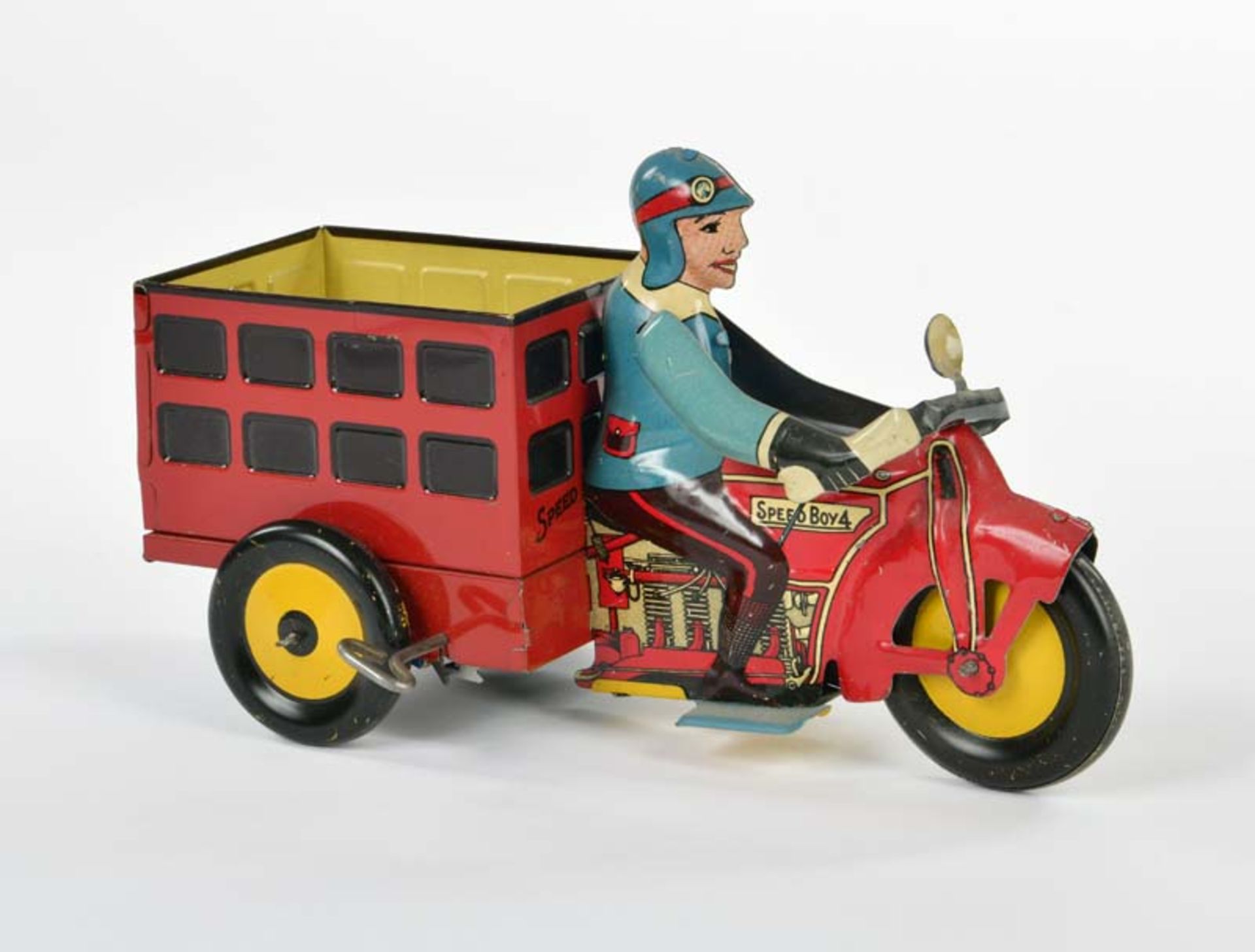 Marx, Speed Boy Delivery bicycle, USA, 25 cm, tin, cw ok, min. paint d., C 2+