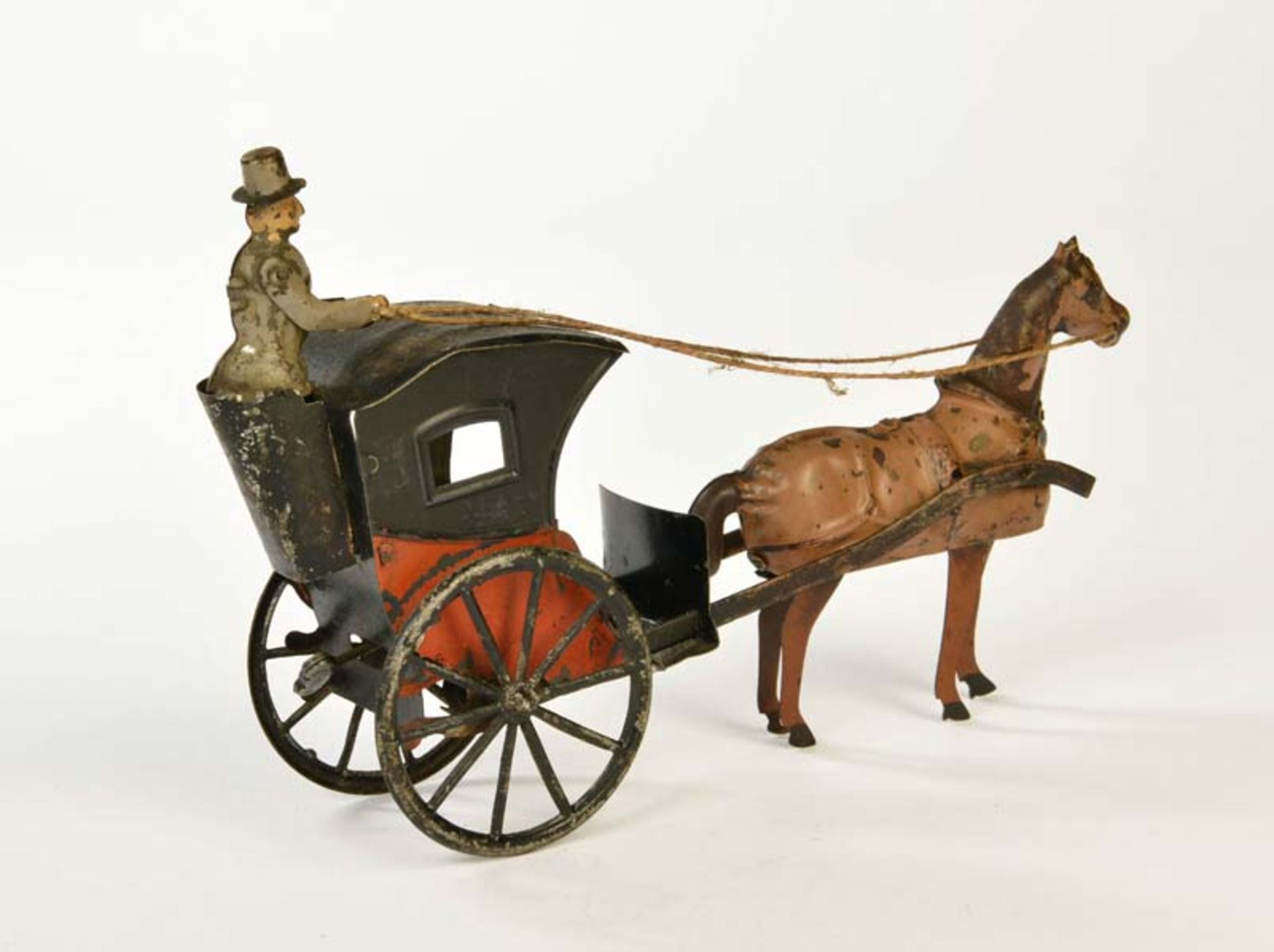 Fernand Martin, Le Cab, Carriage, France, around 1889, paint d. - Image 3 of 3