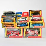 Dinky Toys, 8x PKW + 2 Feuerwehren