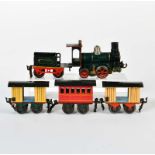 Märklin, Lok mit Tender + 3 Wagen