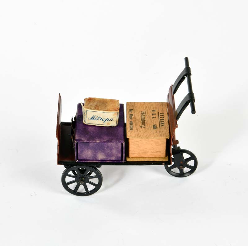 Märklin, baggage cart, Germany pw, 12 cm, tin, C 2+