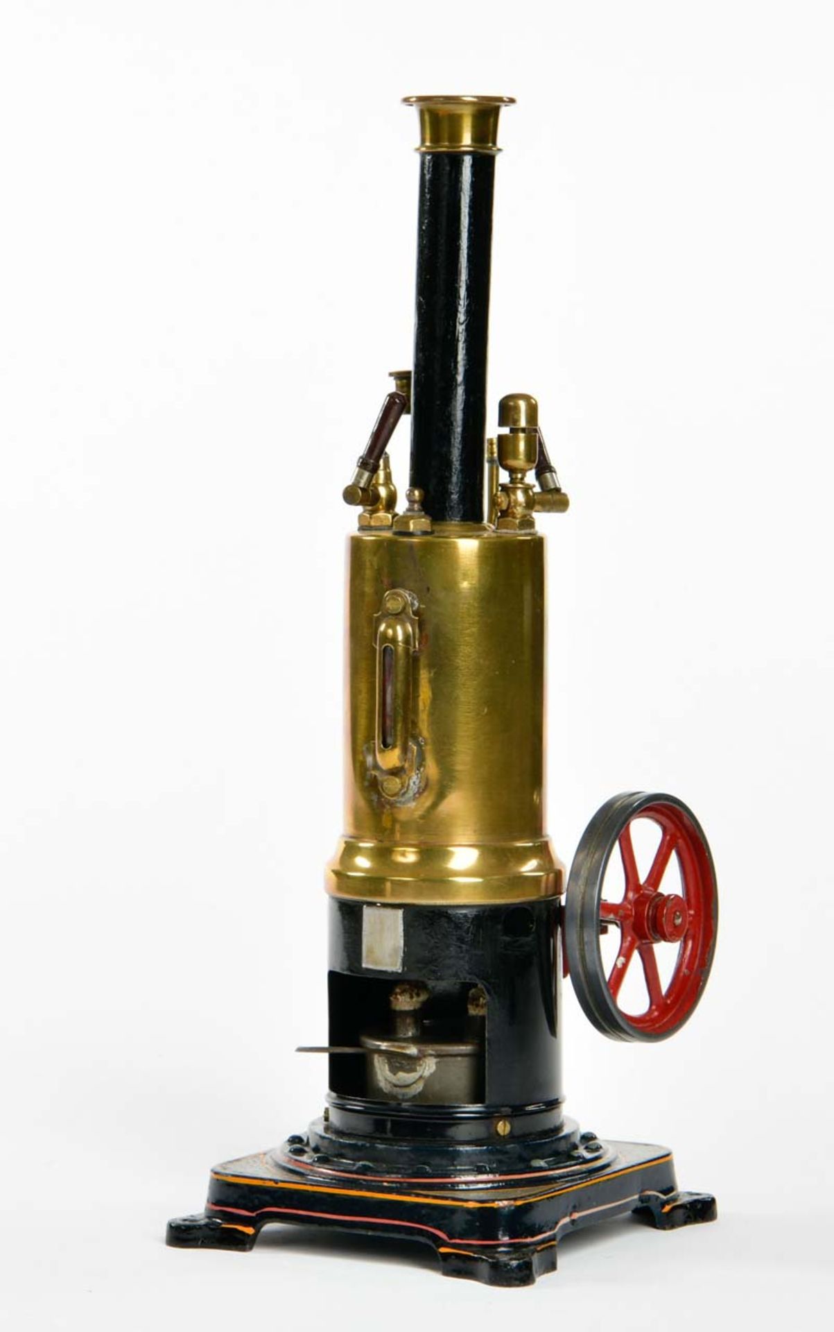 Vertical steam engine, Germany pw, 32,5 cm, tin, with burner - Image 2 of 2
