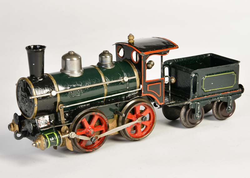 Märklin, loco 1021 BN with tender (1899-1900), Germany pw, gauge 1, cw ok, paint min. refinished,