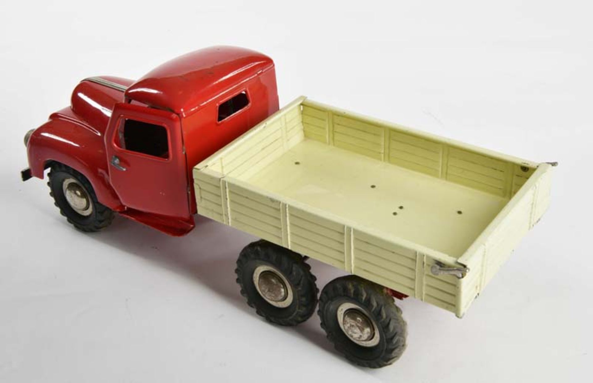B & S, dump truck, W.-Germany, 39 cm, tin, cw ok, paint d., C 2- - Image 3 of 3