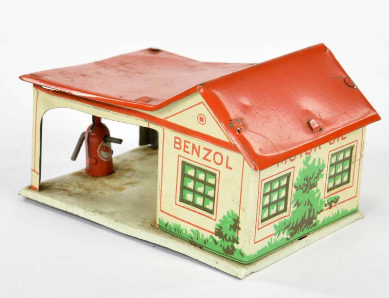 Penny Toy Benzol petrol station, Germany pw, 7 cm, tin, paint d., C 2 - Image 3 of 3