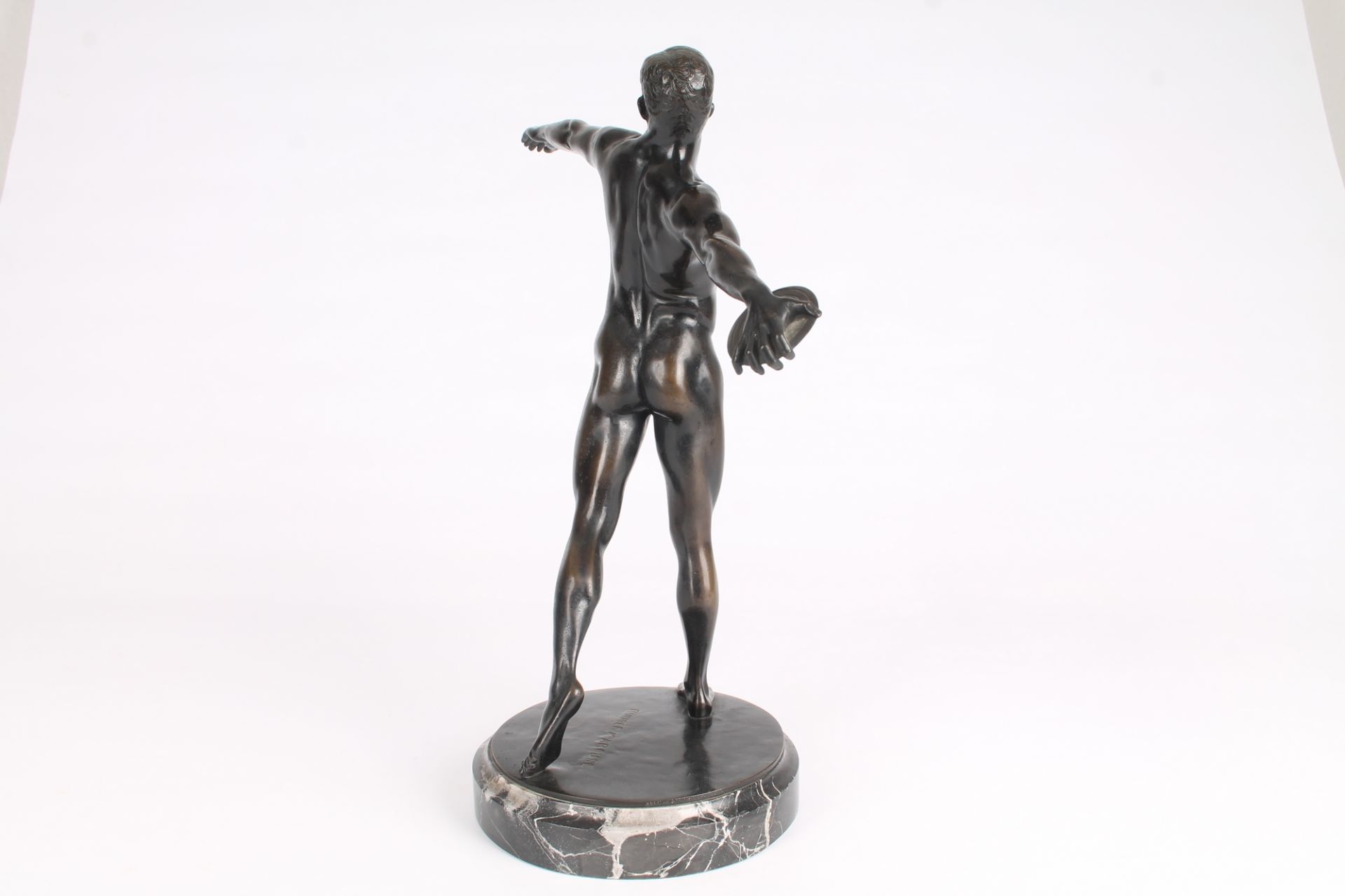 Rudolf Marcuse (1878-1940) Bronze Diskuswerfer, discobolus, - Image 4 of 7