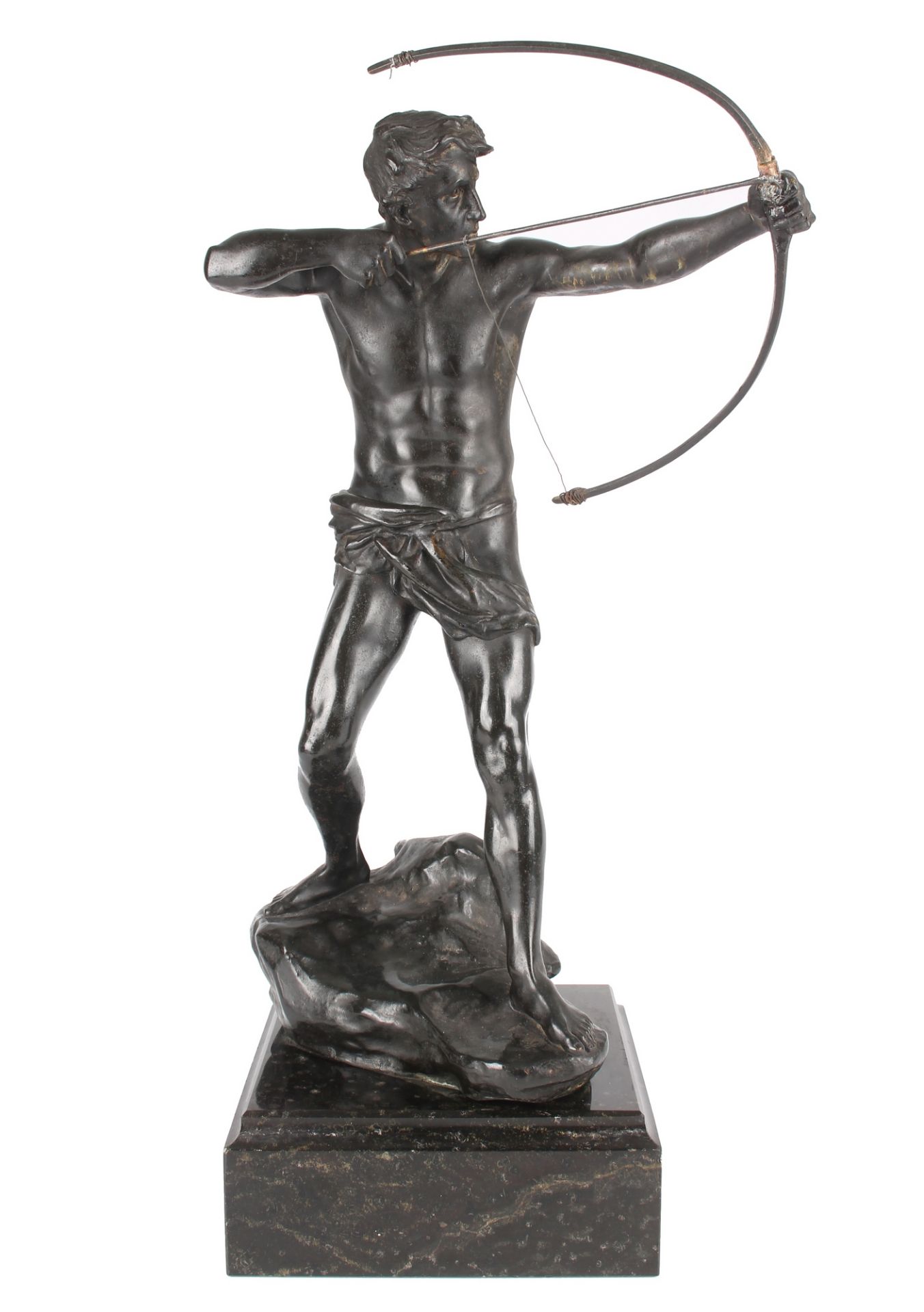 Pawel / Paul Kowalczewski (1865-1910) Bronze großer Bogenschütze, bronze archer,