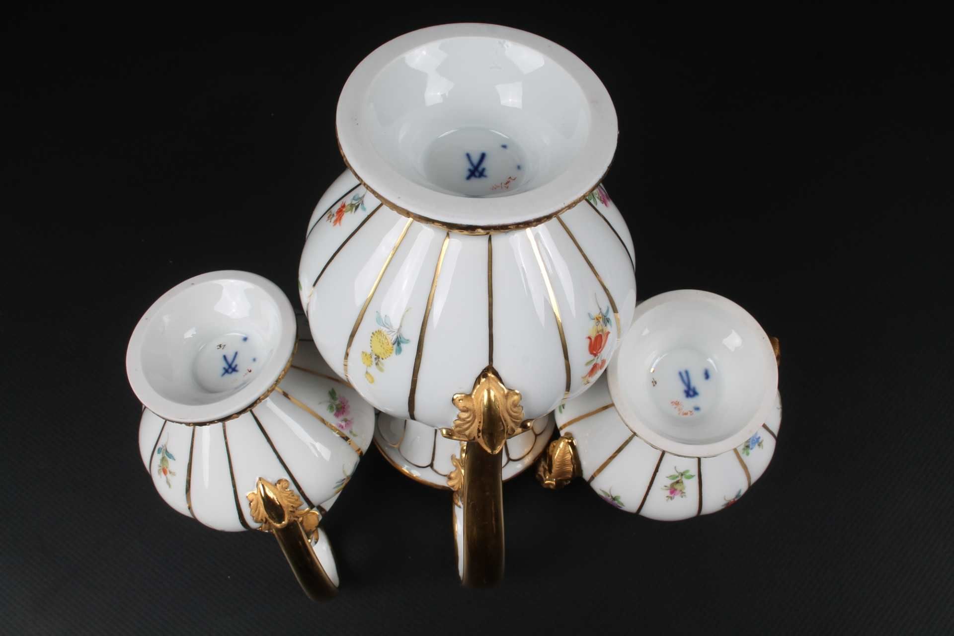 Meissen X-Form Streublümchen Kaffeekern, coffee set, - Image 11 of 11