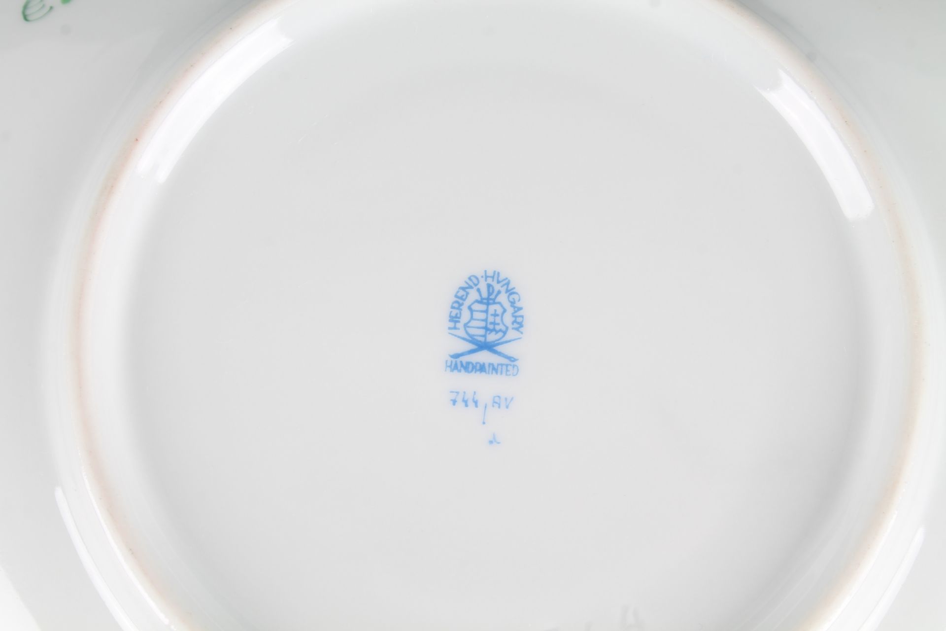 Herend AV Apponyi Vert - 6 Suppengedecke, 6 soup cups, - Image 5 of 5