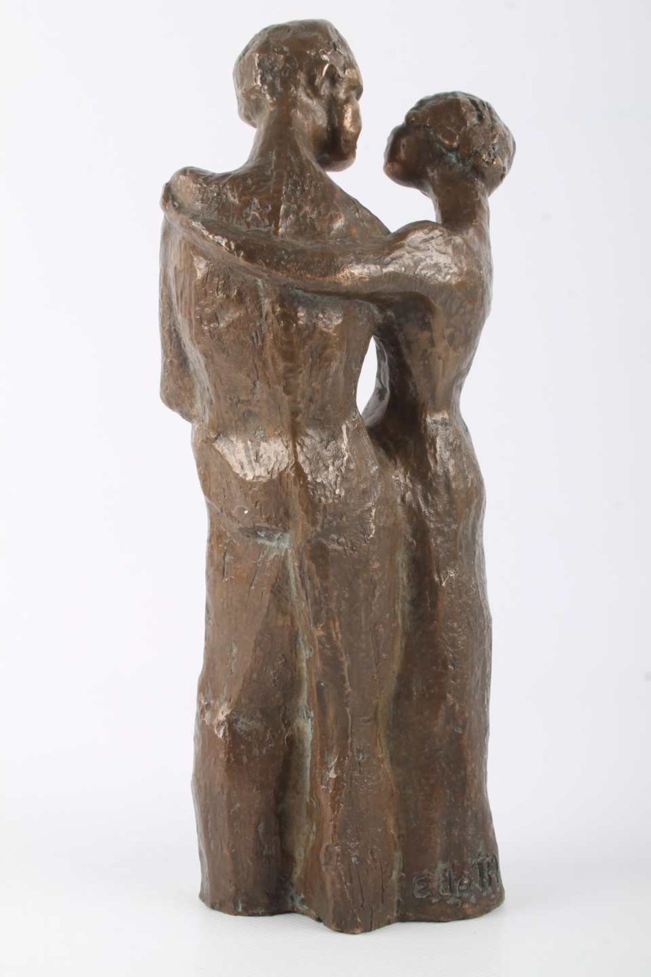Eva de Maiziere (1915-2003) - 2 Bronzefiguren, Der Leser und Liebespaar, 2 bronze sculptures, - Image 5 of 9
