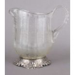 800 Silber Kristallkrug, silver crystal pitcher,