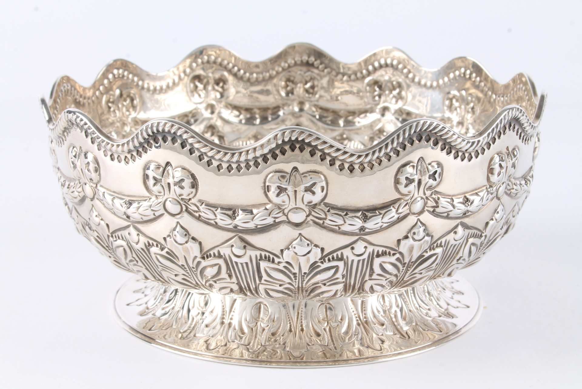 England 925 Silber Schale von 1893, sterling silver bowl art nouveau,