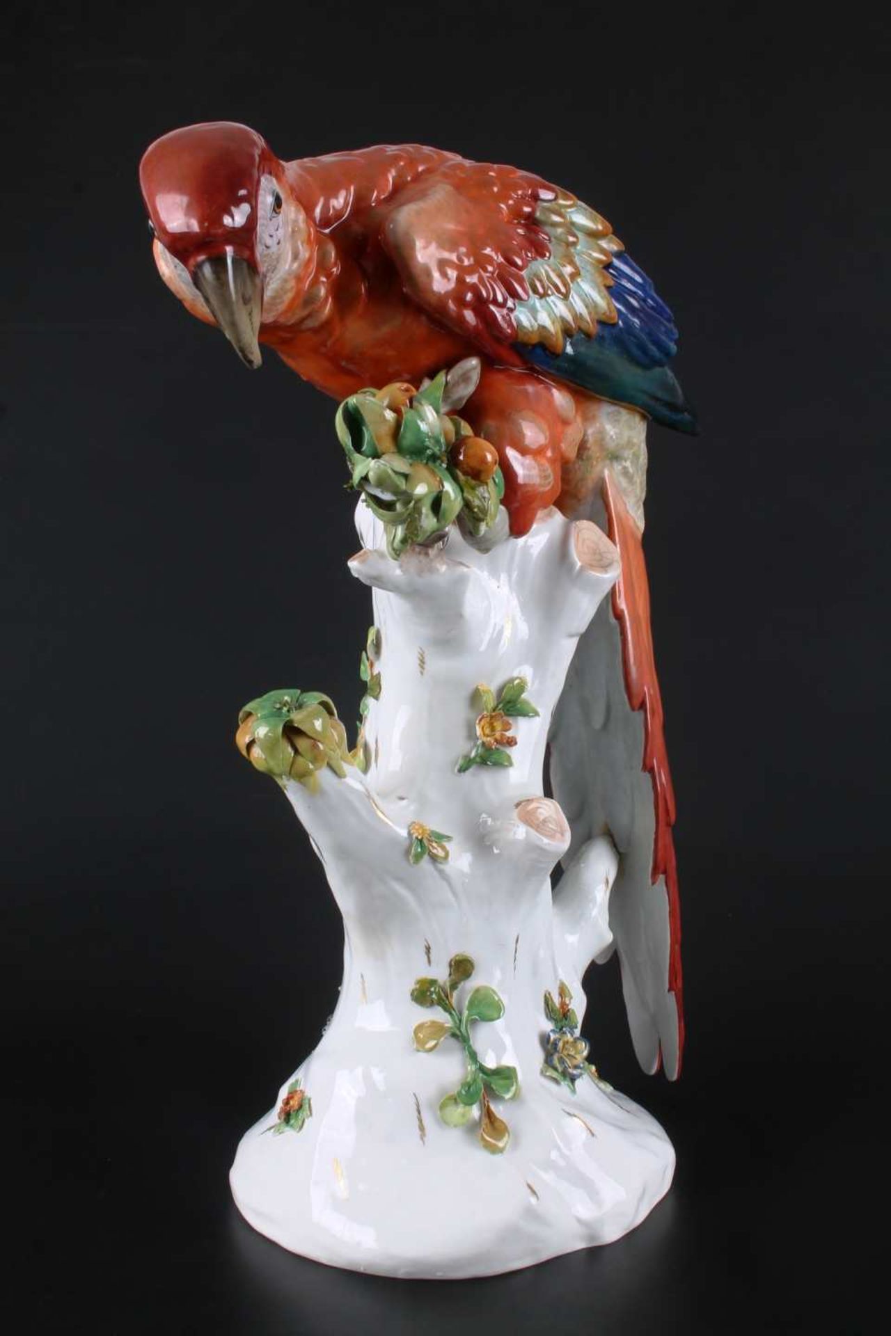 Aelteste Volkstedt Rudolstadt riesiger Papagei, porcelain parrot, - Bild 4 aus 8